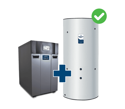 Condensing Volume Water Heater(s) + Storage tank(s) compliant with DOE