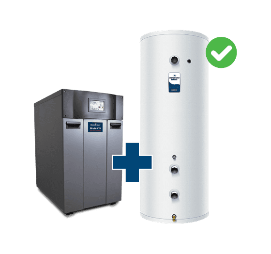 Volume Water Heater(s) + Storage Tank(s) next to each other meets DOE standards
