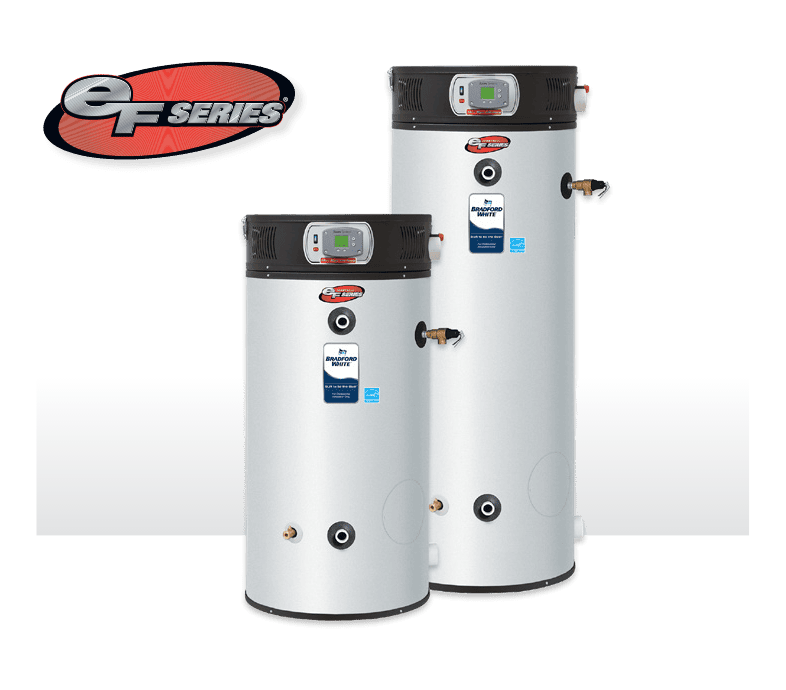 Two gas tank type eF series 60 & 100 next to each other