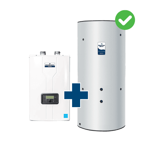 Tankless Water Heater(s) + Storage tank(s) meet DOE standards